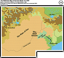 Outer World: Sind and the Great Waste, 24 miles per hex - The Piazza